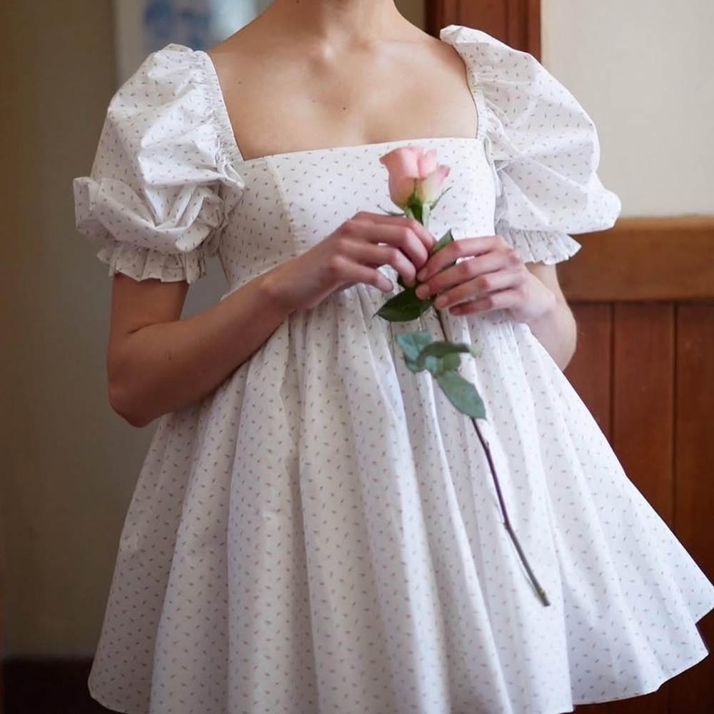 Selkie Cottage Puff in Rosebud Dress